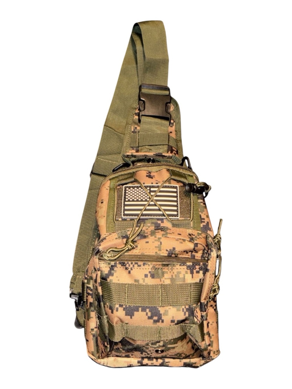 Tactical Sling Bag - Olive Digital Camo